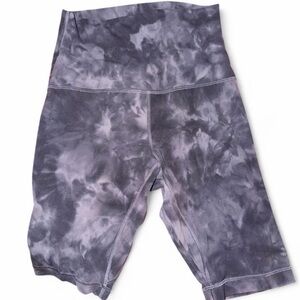 lululemon athletica dark grey Tie-Dye Athletic Shorts